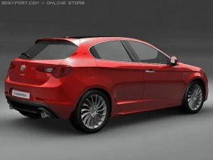 2011 alfa romeo giulietta 3D Model