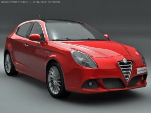 2011 alfa romeo giulietta Modelo 3D