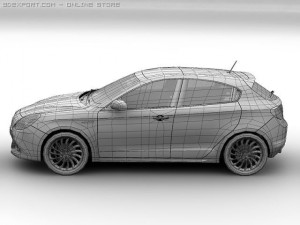 2011 alfa romeo giulietta Modelo 3D
