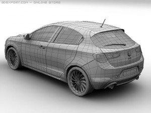 2011 alfa romeo giulietta Modelo 3D