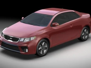 2010 kia forte kapup 3D Model