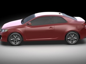 2010 kia forte koup Modello 3D
