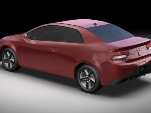 2010 kia forte koup Modello 3D