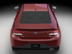 2010 kia forte koup Modello 3D