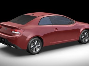 2010 kia forte koup Modello 3D