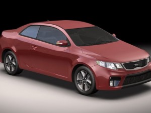 2010 kia forte koup Modello 3D