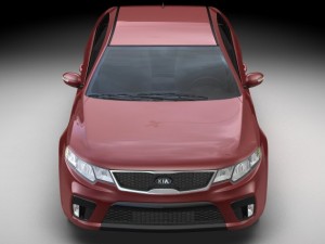 2010 kia forte koup Modello 3D