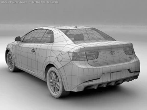 2010 kia forte koup 3D Model
