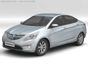 2011 hyundai verna 3D Model