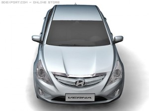 2011 hyundai verna 3Dモデル