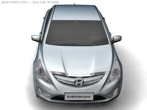2011 hyundai verna 3D Model