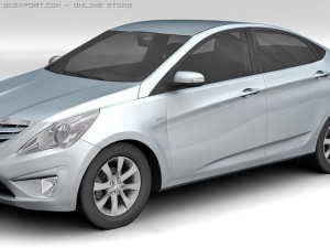 2011 hyundai verna 3Dモデル