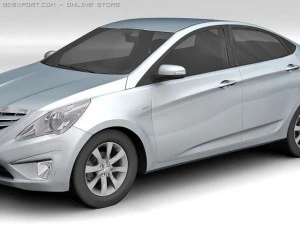 2011 hyundai verna 3D Model