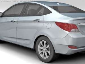 2011 hyundai verna 3Dモデル