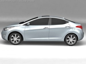 2011 hyundai avante 3D Model
