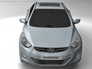 2011 hyundai avante 3D Model