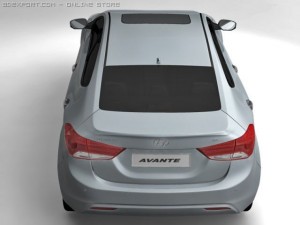 2011 hyundai avante 3D Model