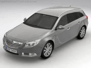 Опель Инсигния спорт турер 2010г. 3D Модель