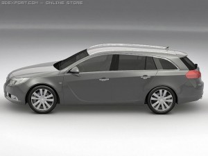 2010 opel insignia sports tourer Modelo 3D