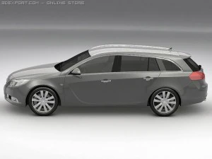 2010 opel insignia sports tourer 3D Model
