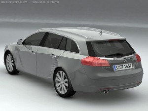 2010 opel insignia sports tourer Modelo 3D