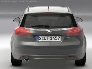 2010 opel insignia sports tourer Modelo 3D