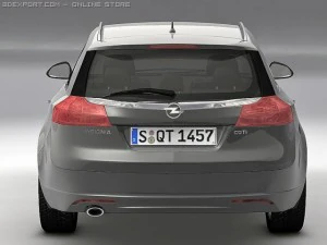 2010 opel insignia sports tourer 3D Model
