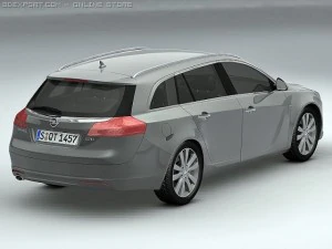 2010 opel insignia sports tourer 3D Model