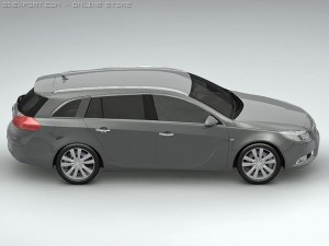 2010 opel insignia sports tourer Modelo 3D