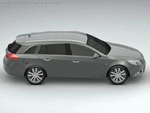 2010 opel insignia sports tourer 3D Model