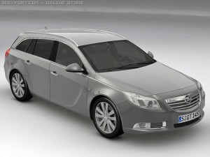 2010 opel insignia sports tourer Modelo 3D