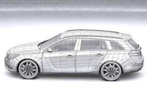 2010 opel insignia sports tourer Modelo 3D