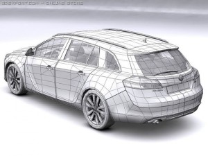 2010 opel insignia sports tourer Modelo 3D
