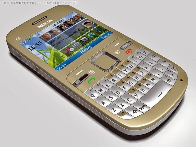 nokia c3 3D Model .c4d .max .obj .3ds .fbx .stl .blend 