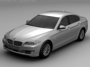 2010 bmw 5 series Modèle 3D
