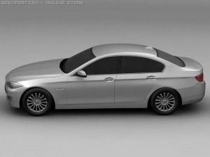 2010 bmw 5 series 3D Model