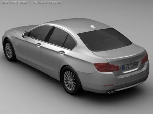2010 bmw 5 series 3D Model