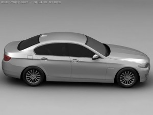 2010 bmw 5 series 3D Model