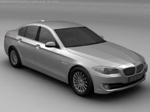 2010 bmw 5 series 3D Model