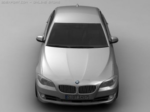 2010 bmw 5 series 3D Model