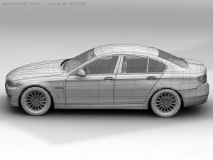 2010 bmw 5 series 3D Model