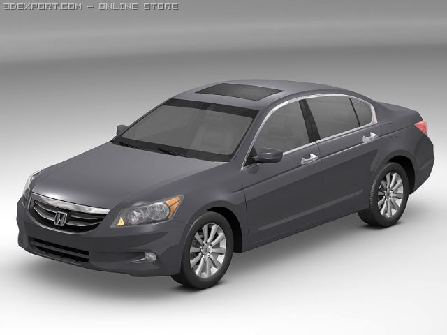 2011 honda accord Modelo 3D .c4d .max .obj .3ds .fbx .stl .blend 