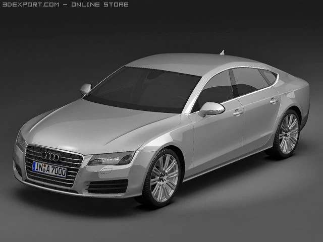 2011 audi a7 sportback 3D Model .c4d .max .obj .3ds .fbx .stl .blend 