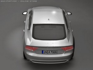 2011 audi a7 sportback 3D Model