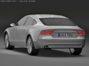 2011 audi a7 sportback 3D Model
