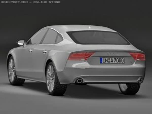2011 audi a7 sportback 3D Model