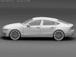 2011 audi a7 sportback 3D Model