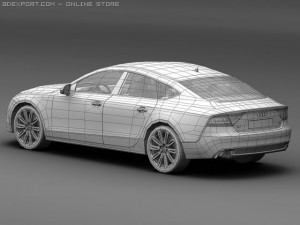2011 audi a7 sportback 3D Model