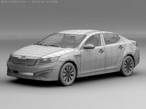 2011 kia optima 3D Model