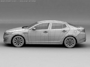 2011 kia optima 3D Model